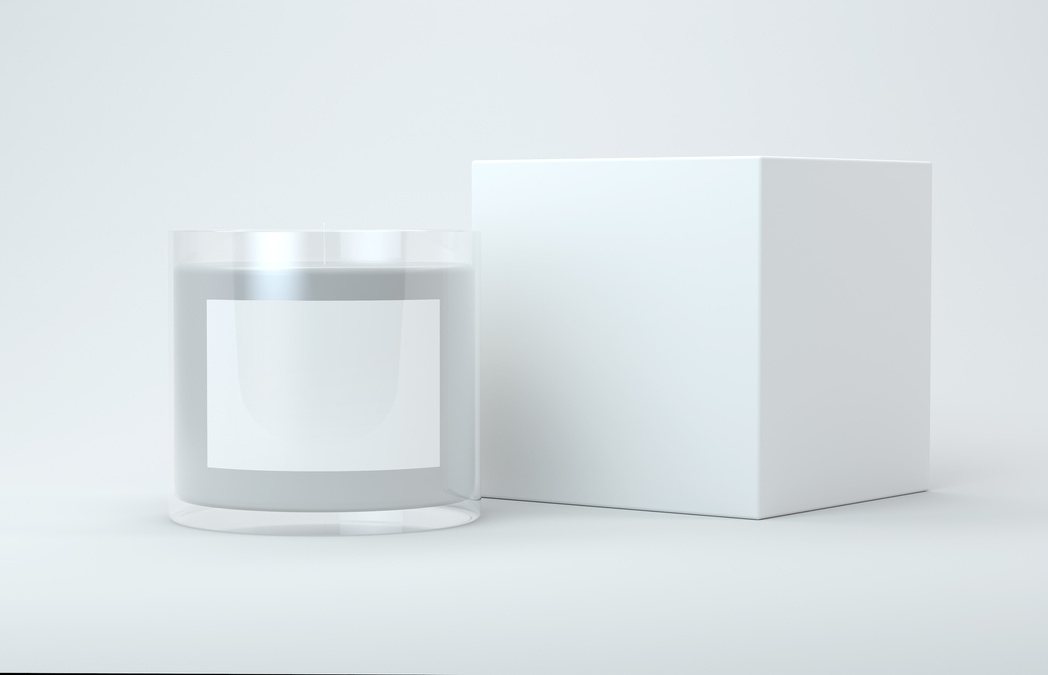 Candle and Box Mock up